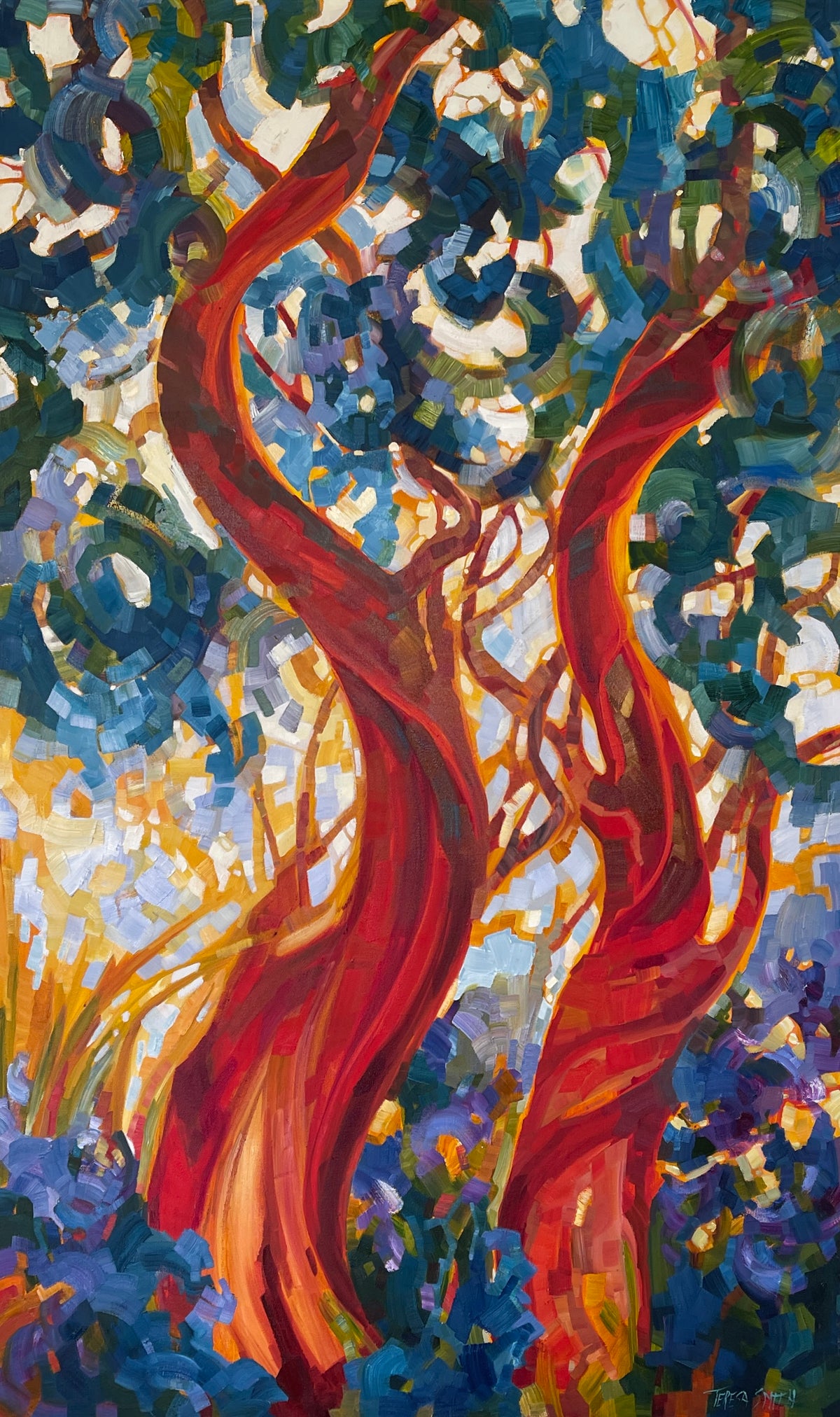 TS-2401 Madrona Adjoined 60 x 36 oil on canvas