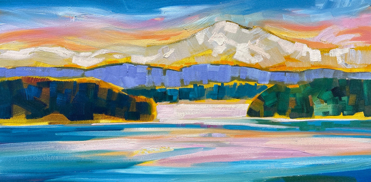 TS-2419 Baker at Sunrise #2 12 x 24 oil on board