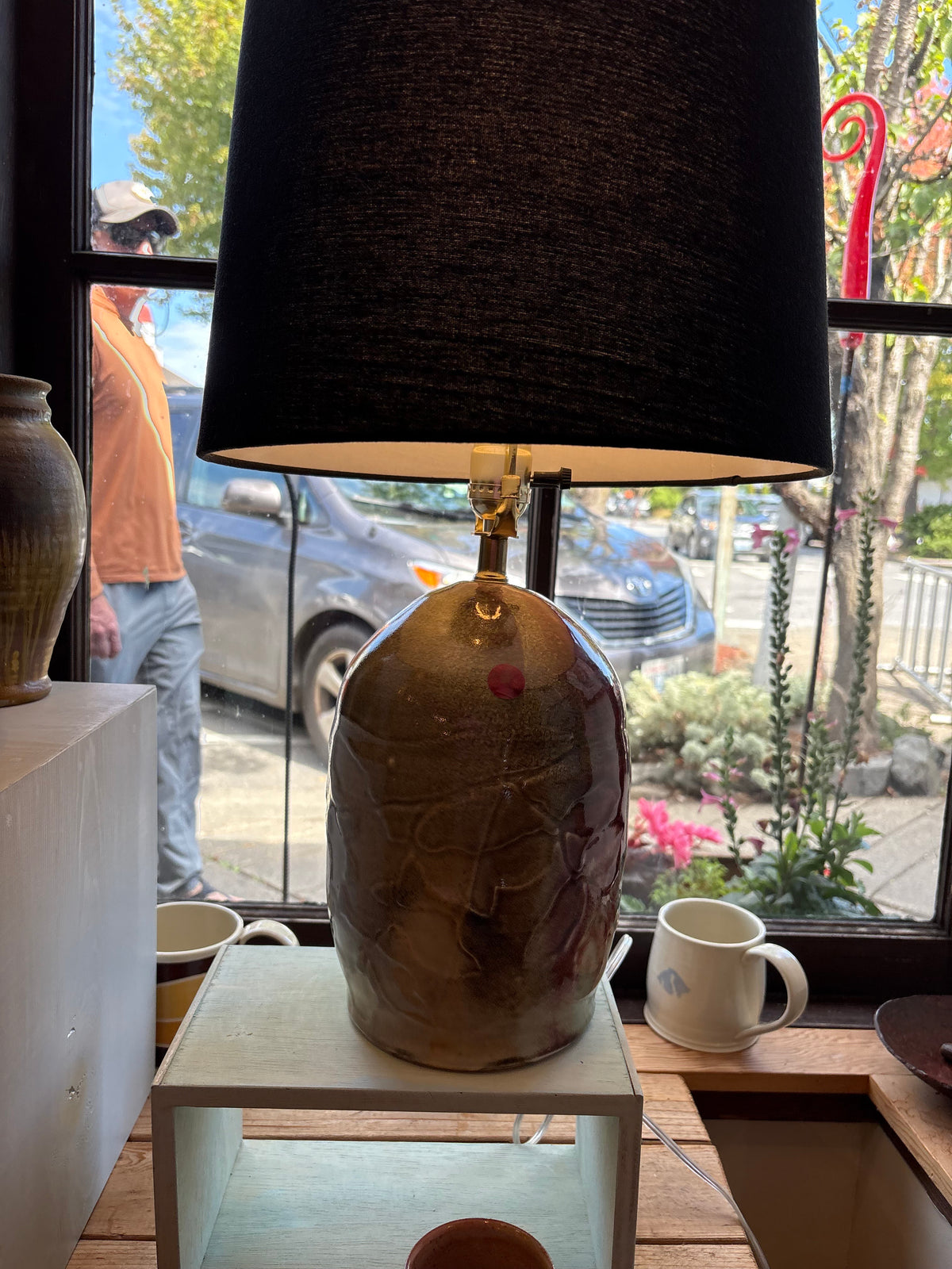 ED-2401 soda fired porcelain table lamp