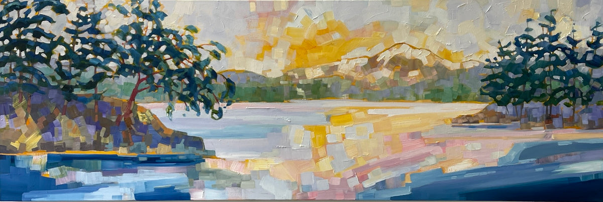 TS-2413 Baker at Sunrise 20 x 60 oil on canvas