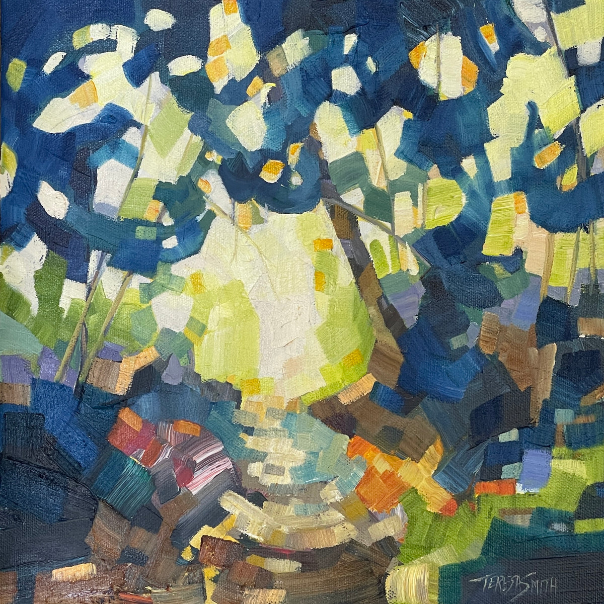 TS-2412 Path in the Woods 12 x 12 oil on canvas